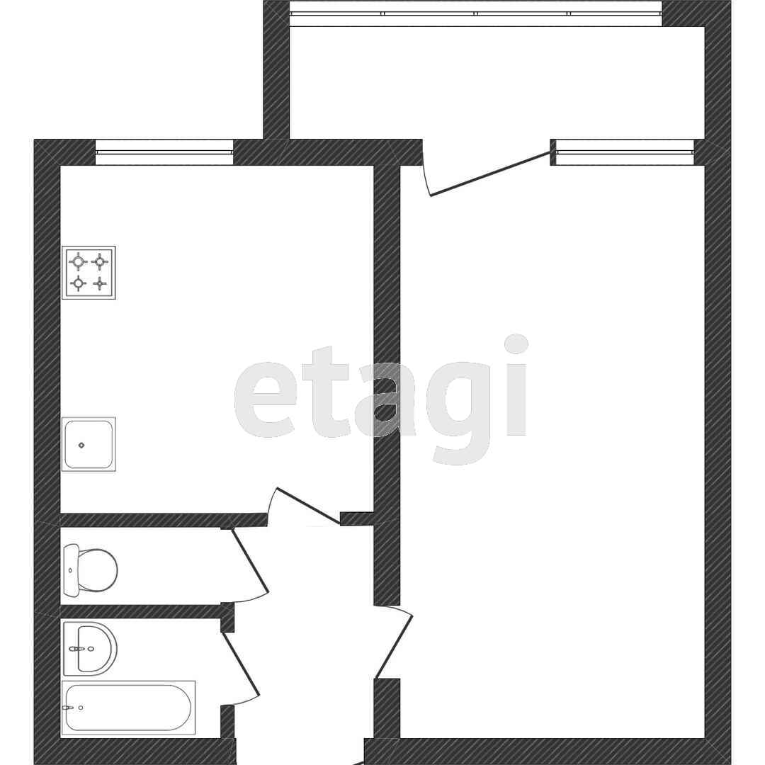 Продажа 1-комнатной квартиры, Амурск, Комсомольский пр-т,  25