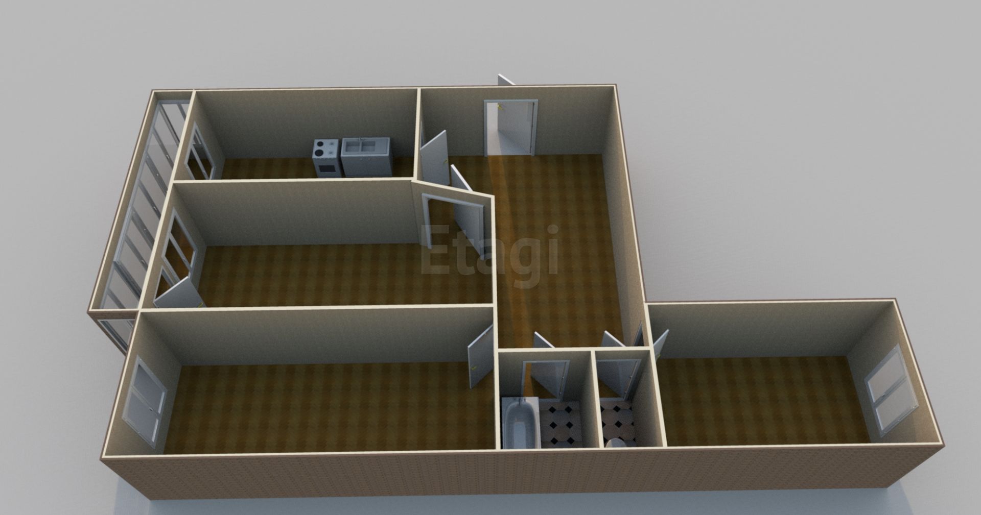 Продажа 3-комнатной квартиры, Южно-Сахалинск, Сахалинская область,  Южно-Сахалинск