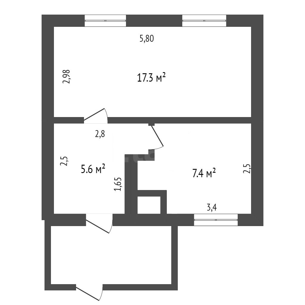 Продажа 1-комнатной квартиры, Заводоуковск, 1-я сокольники,  1б