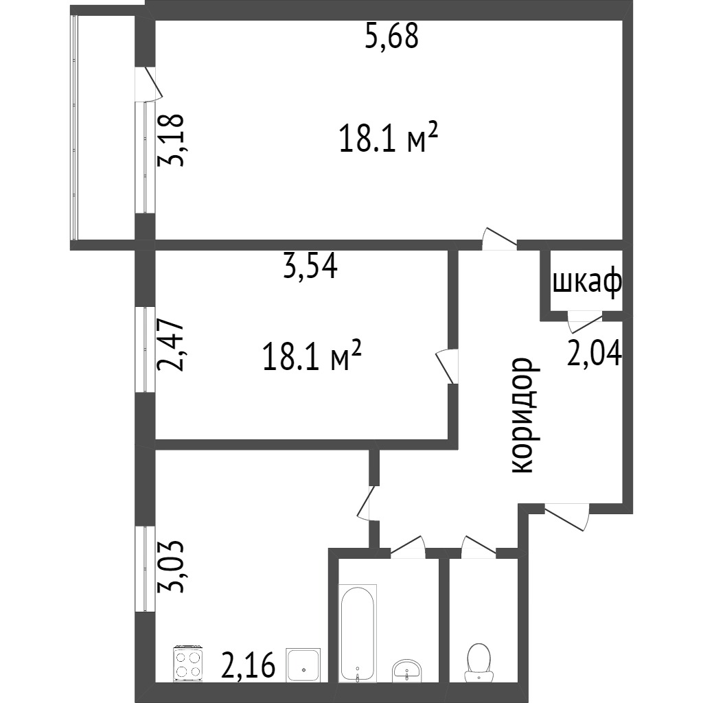 Продажа 2-комнатной квартиры, Улан-Удэ, Республика Бурятия,  Улан-Удэ
