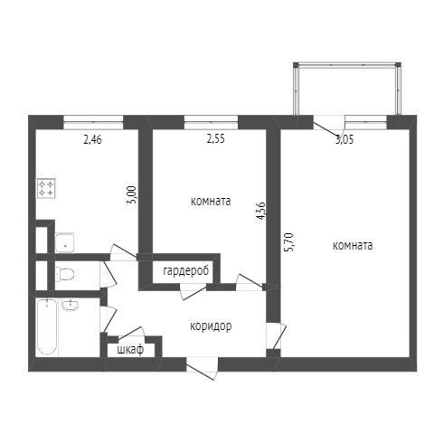 Продажа 2-комнатной квартиры, Улан-Удэ, Республика Бурятия,  Улан-Удэ