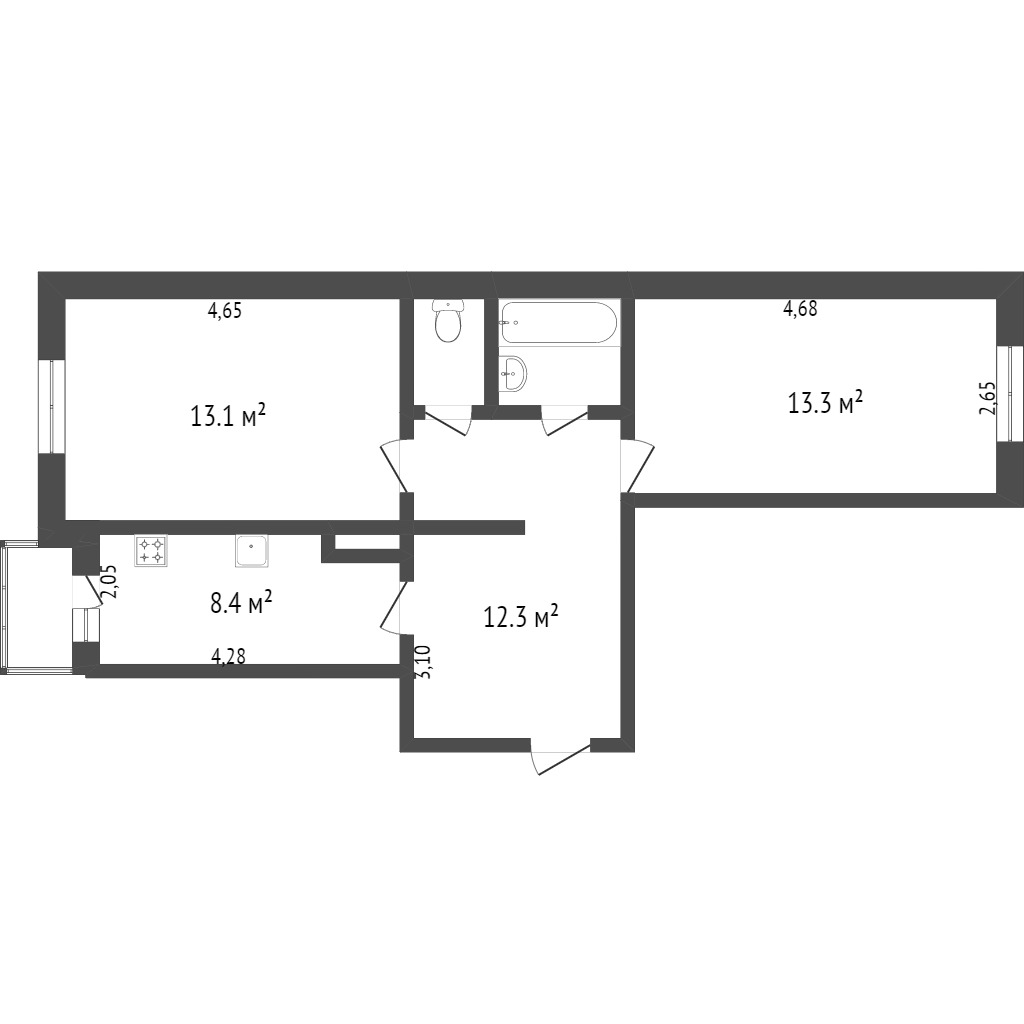 Продажа 2-комнатной квартиры, Улан-Удэ, Республика Бурятия,  Улан-Удэ