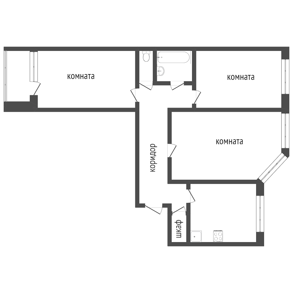 Продажа 3-комнатной квартиры, Нижневартовск, Ханты-Мансийский автономный округ,  Нижневартовск