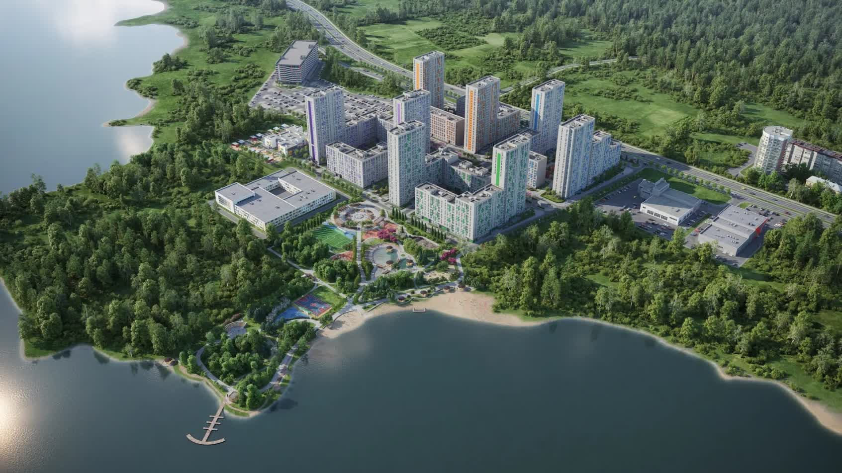 ЖК River Park (Атом) Екатеринбург: купить квартиру, 🏢 жилой комплекс  Ривьера парк от Атом официальный сайт, цены