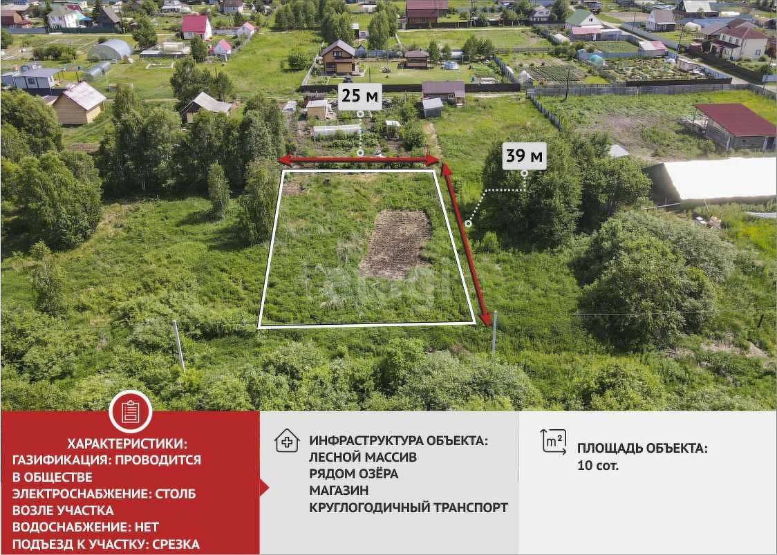 Покупка земельного участка, У сосны садовое общество, 10 сот., 8886254,  Тюмень - покупка