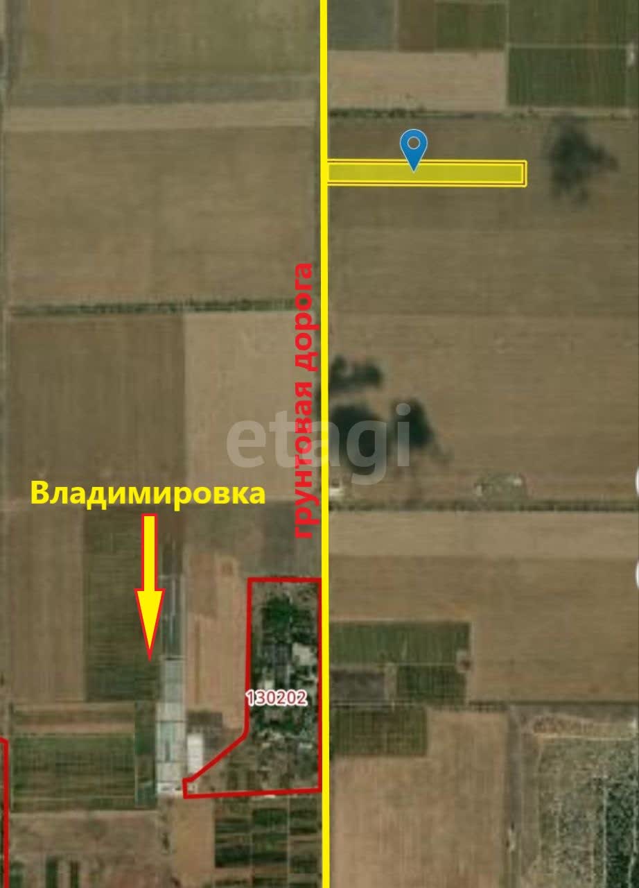 Купить земельный участок в районе Владимировка с в Саках, продажа земли  недорого