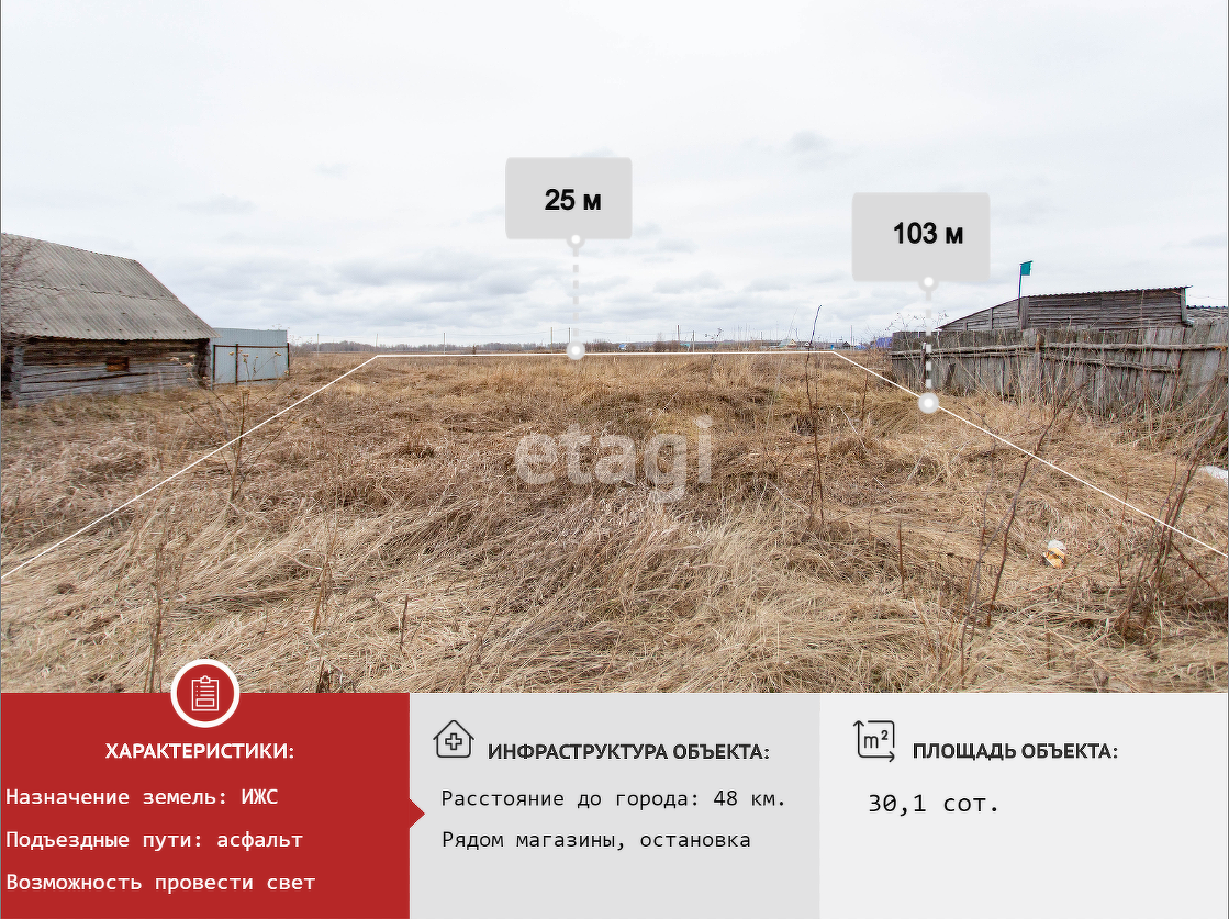 Купить земельный участок 30 соток в Тобольске, 🏡 продажа участков  размером-площадью 30 соток