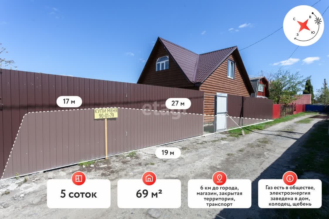 Купить дачу в районе Аккумуляторщик-2 садовое общество в Тюмени, продажа  недорого