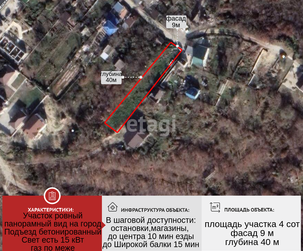 Покупка земельного участка, Центральный, 4 сот., 11089533, Новороссийск -  покупка