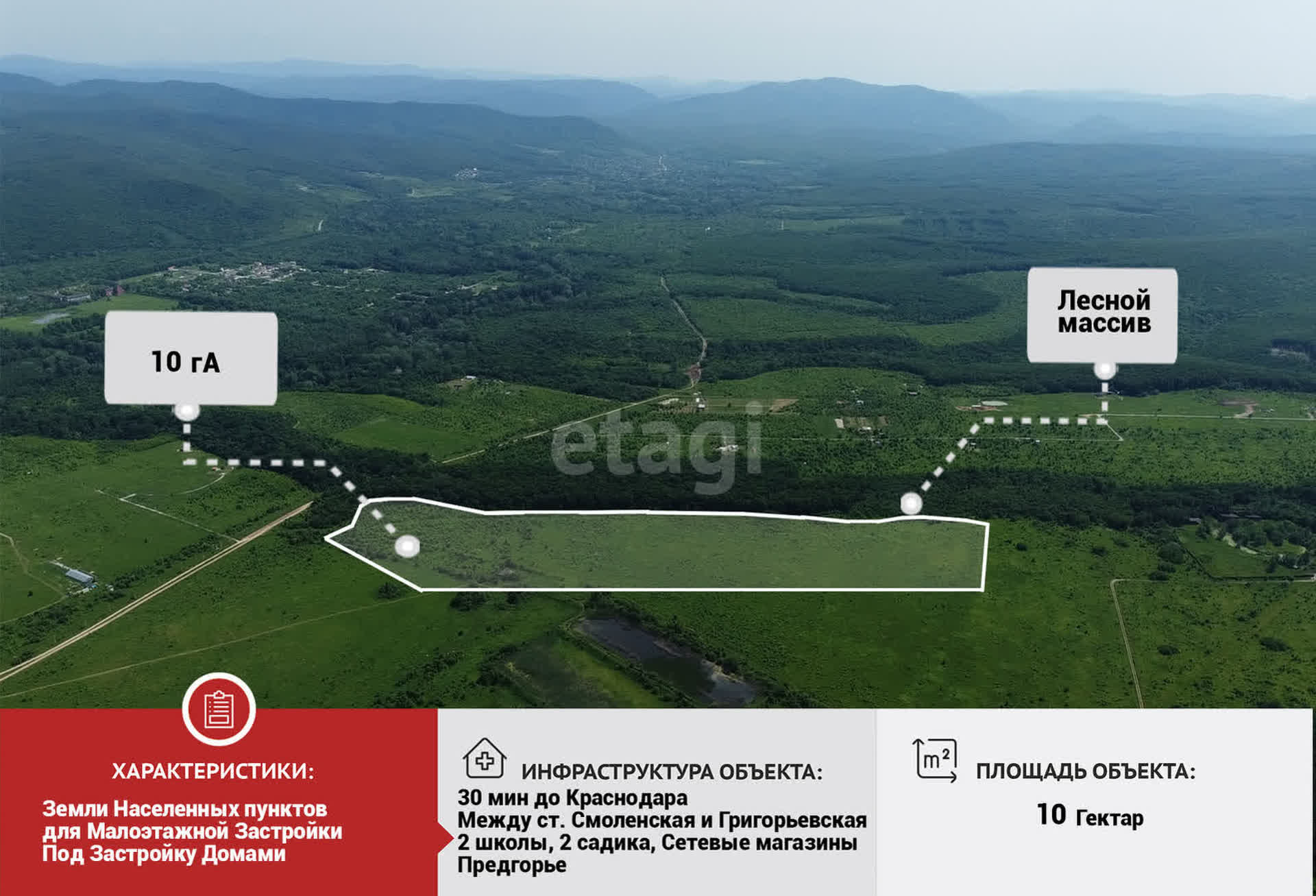 Покупка земельного участка, Григорьевская станица, 1000 сот., 11025195,  Краснодар - покупка