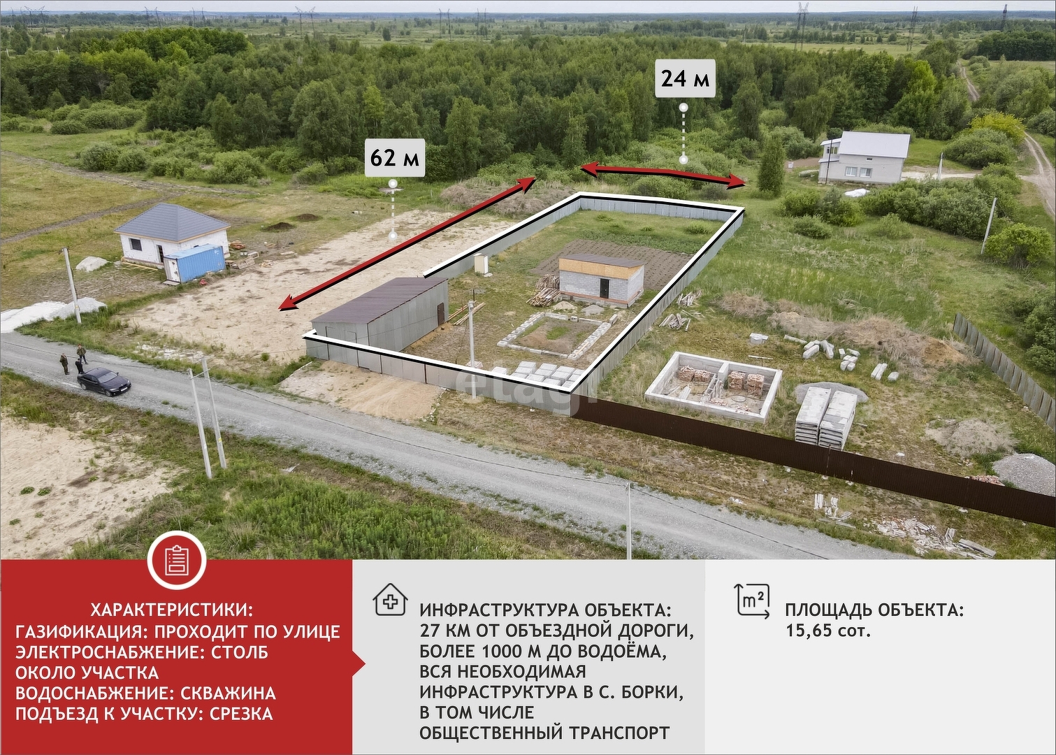 Покупка земельного участка, Борки, 15.7 сот., 9047021, Тюмень - покупка