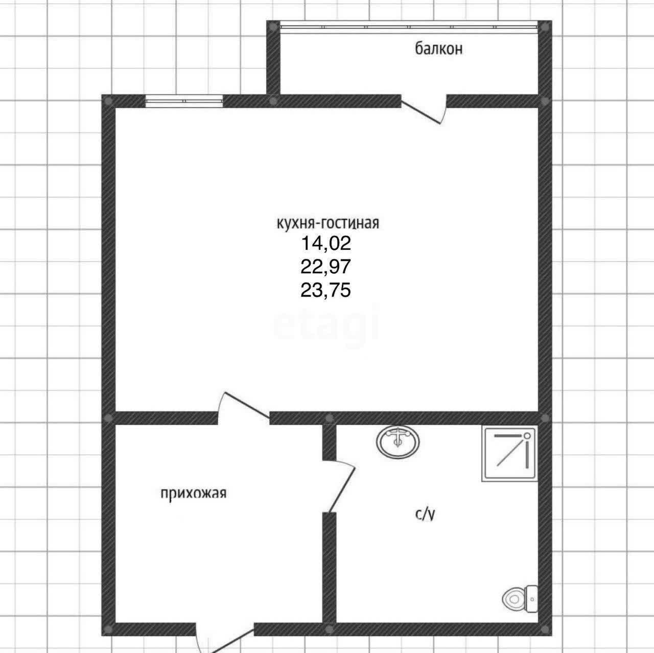 Купить студию на улице Российская в Краснодаре, 🏢 продажа квартир-студий,  цены вторички