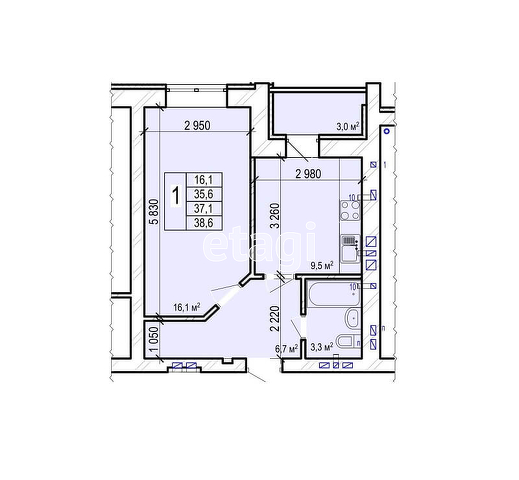 Продажа 1-комнатной квартиры, Саратов, Саратовская область,  Энгельс
