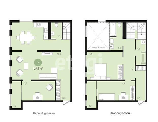 Продажа 3-комнатной новостройки, Екатеринбург, Мраморская,  6