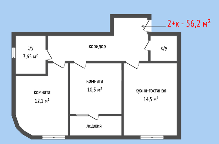 Продажа 2-комнатной новостройки, Екатеринбург, Тенистая,  26 к 1