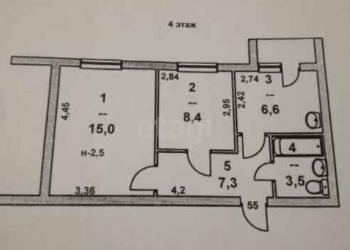 Продажа 2-комнатной квартиры, Саратов, Саратовская область,  Красноармейск