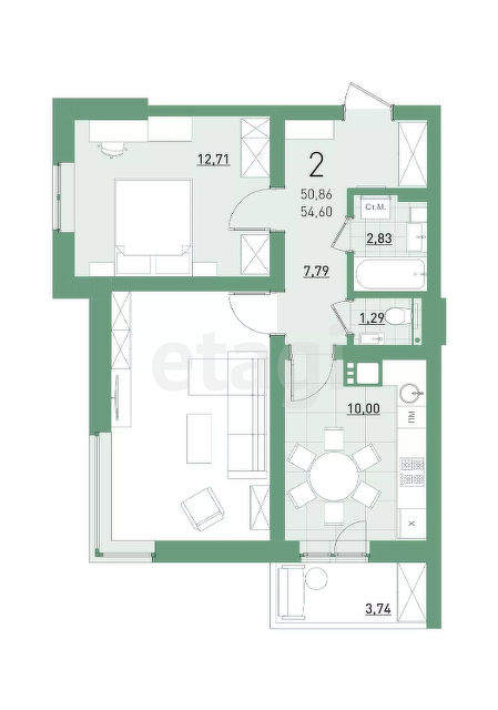 Продажа 2-комнатной квартиры, Саратов, Саратовская область,  Саратов