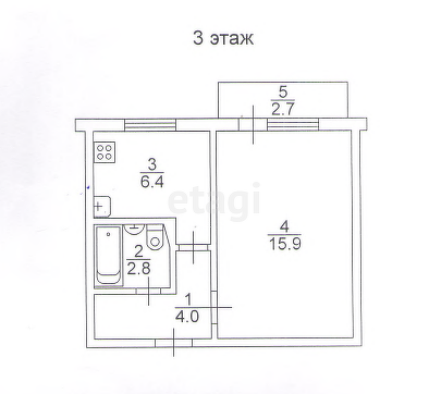 Продажа 1-комнатной квартиры, Саратов, Саратовская область,  Энгельс