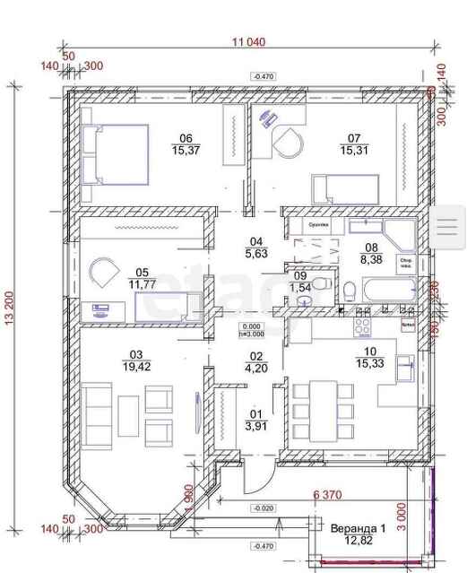 Продажа дома, 135м <sup>2</sup>, 9 сот., Саратов, Саратовская область,  Саратов