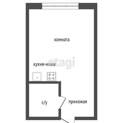 Продажа 1-комнатной квартиры, Красноярск, Новгородская,  1