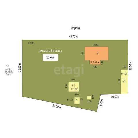 Продажа дома, 55м <sup>2</sup>, 13 сот., Саратов, Саратовская область,  