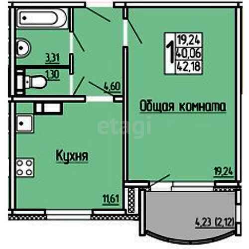Продажа 1-комнатной квартиры, Саратов, Саратовская область,  Энгельс
