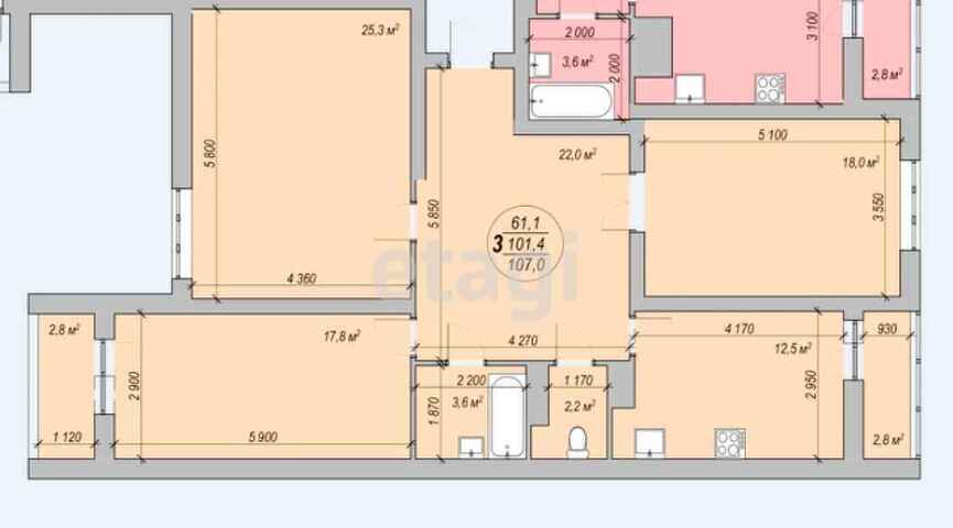 Продажа 3-комнатной квартиры, Саратов, Саратовская область,  Энгельс