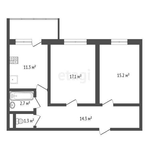 Продажа 2-комнатной квартиры, Саратов, Саратовская область,  Саратов