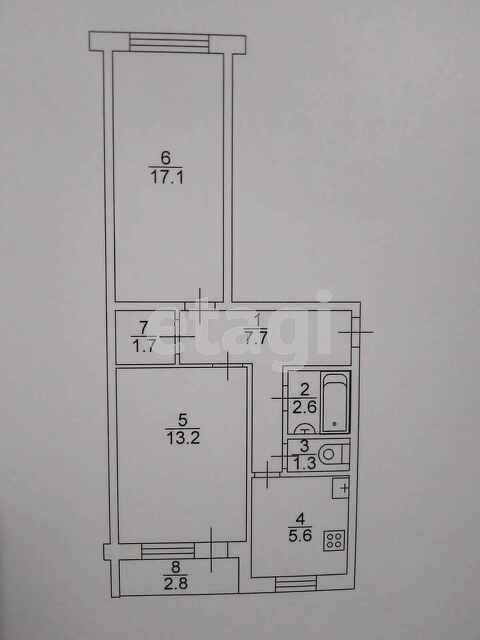 Продажа 2-комнатной квартиры, Саратов, Саратовская область,  Энгельс