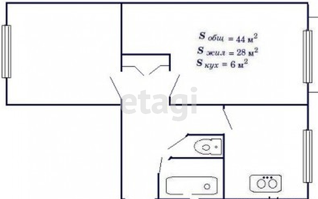 Продажа дома, 66м <sup>2</sup>, 1 сот., Саратов, Саратовская область,  Саратов