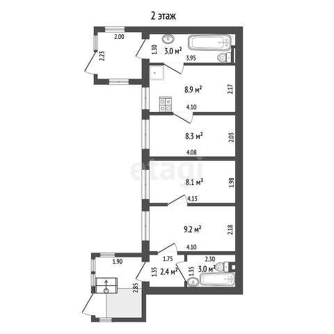 Продажа дома, 45м <sup>2</sup>, 2 сот., Саратов, Саратовская область,  Кировский
