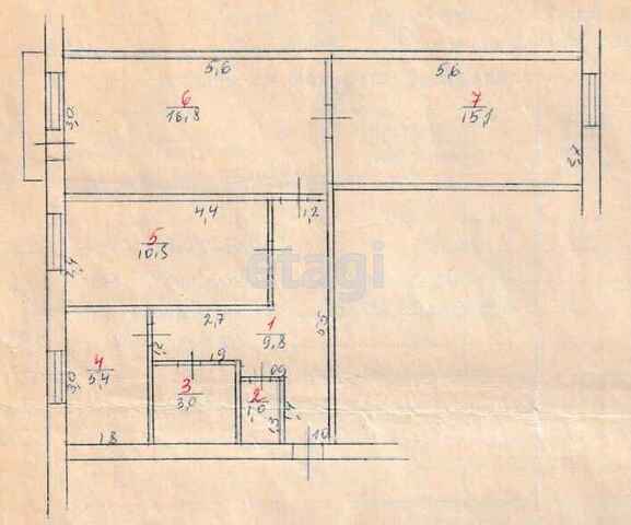 Продажа 3-комнатной квартиры, Саратов, Саратовская область,  Красный Кут