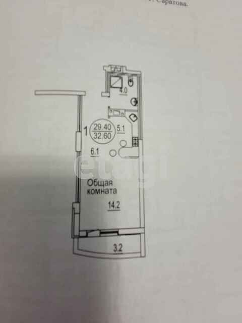 Продажа 1-комнатной квартиры, Саратов, Саратовская область,  Саратов