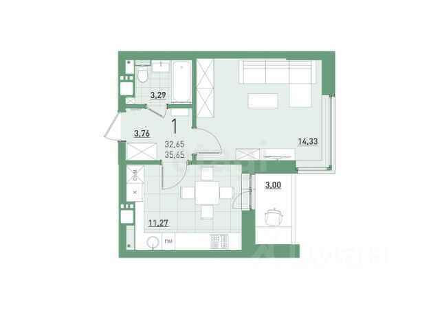 Продажа 1-комнатной квартиры, Саратов, Саратовская область,  Саратов