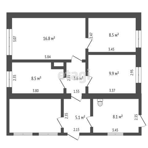 Продажа дома, 53м <sup>2</sup>, 17 сот., Заводоуковск, Емуртла с., Ленинградская