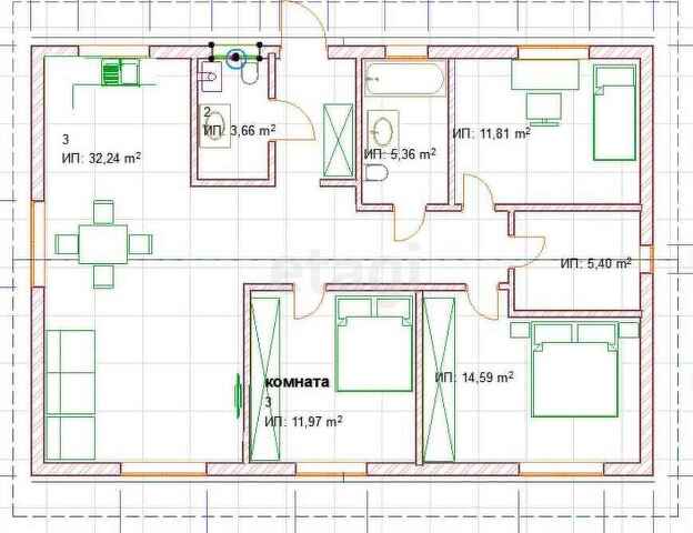 Продажа дома, 105м <sup>2</sup>, 5 сот., Саратов, Саратовская область,  