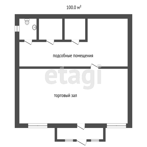 Продажа коммерческой недвижимости, 100м <sup>2</sup>, Ялуторовск, Анисимовская,  35