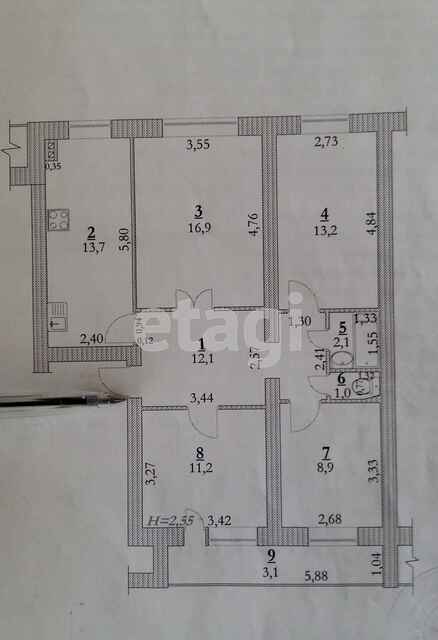 Продажа 4-комнатной квартиры, Саратов, Саратовская область,  Энгельс