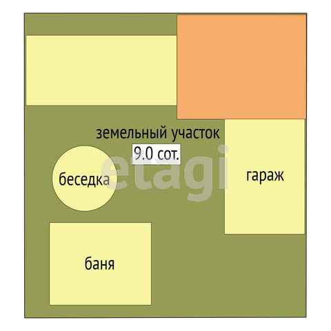 Продажа дома, 60м <sup>2</sup>, 8 сот., Элита, Полевая