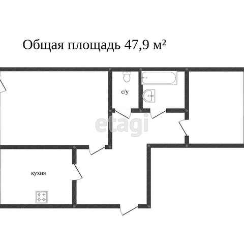 Продажа 2-комнатной квартиры, Заводоуковск, Сибирская,  4