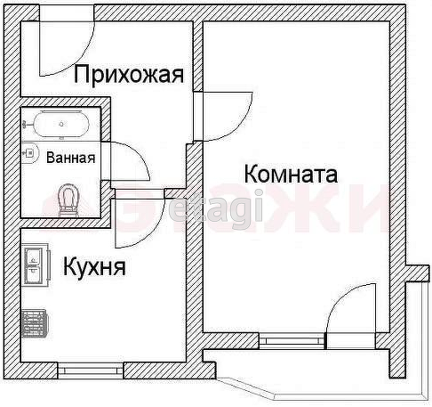 Продажа 1-комнатной квартиры, Саратов, Саратовская область,  Энгельс