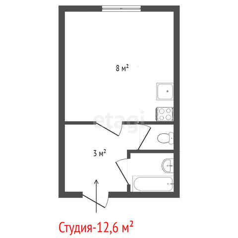 Продажа 1-комнатной квартиры, Екатеринбург, Панельная,  17 к 2