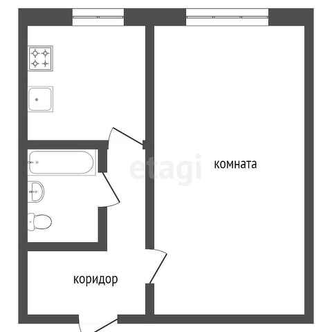 Продажа 1-комнатной квартиры, Заводоуковск, Сибирская,  6