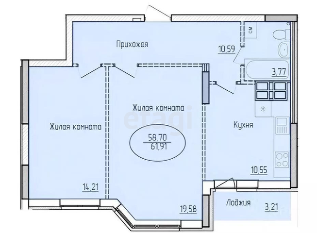 Продажа 2-комнатной квартиры, Саратов, Саратовская область,  Энгельс