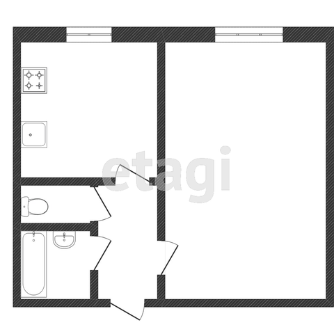 Продажа 1-комнатной квартиры, Заводоуковск, Ленина,  49