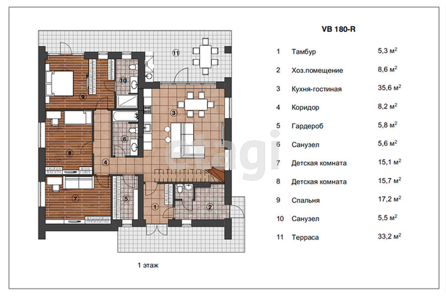 Продажа дома, 193м <sup>2</sup>, 6 сот., Саратов, Саратовская область,  Саратовский район