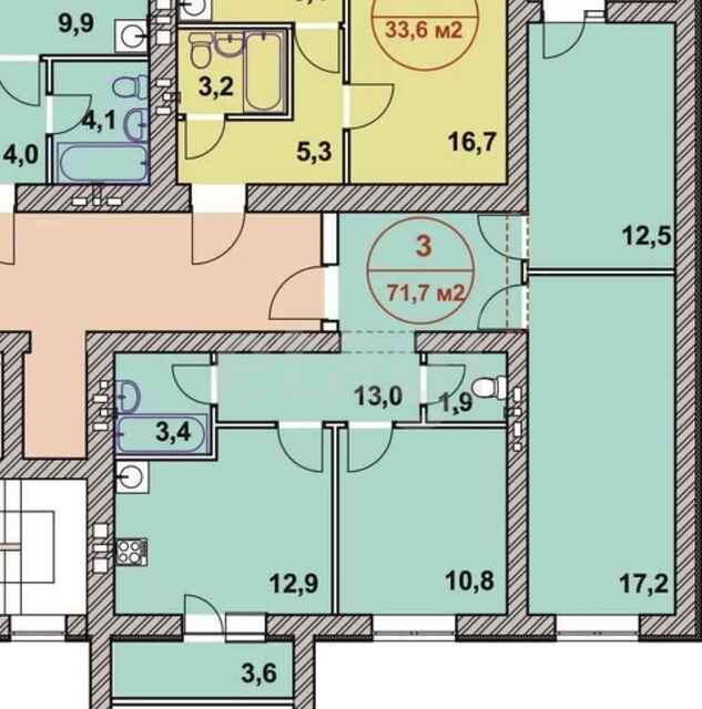 Продажа 3-комнатной квартиры, Саратов, Саратовская область,  Энгельс