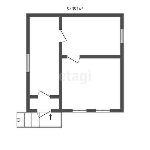 Продажа дома, 35м <sup>2</sup>, 5 сот., Саратов, Саратовская область,  Волжский 