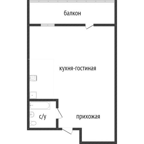 Продажа 1-комнатной квартиры, Емельяново, Урожайная,  5