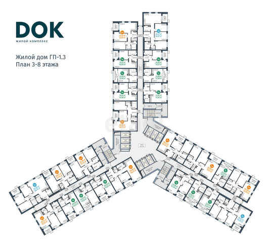  ГП-1.3, ЖК DOK (ДОК), ул Краснооктябрьская, д. 12 -